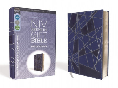 Niv, Premium Gift Bible, Youth Edition, Leathersoft, Blue, Red Letter Edition, Comfort Print: The Perfect Bible for Any Gift-Giving Occasion foto