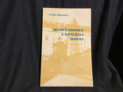 carte Scurta cronica Banatului Montan de Georg Hromadka anul 1995 ! foto