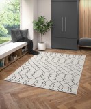 Covor Belgian, Georgia 39642, Alb/Negru, Diverse Dimensiuni - 160*230