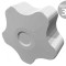 Buton reglare roșu &Oslash;40mm filet M8 20mm H27mm