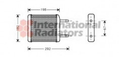 Radiator incalzire interior DAEWOO MATIZ (KLYA) (1998 - 2016) VAN WEZEL 81006024 foto