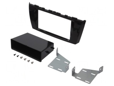 Cadru radio Mitsubishi 2 DIN negru lucios foto