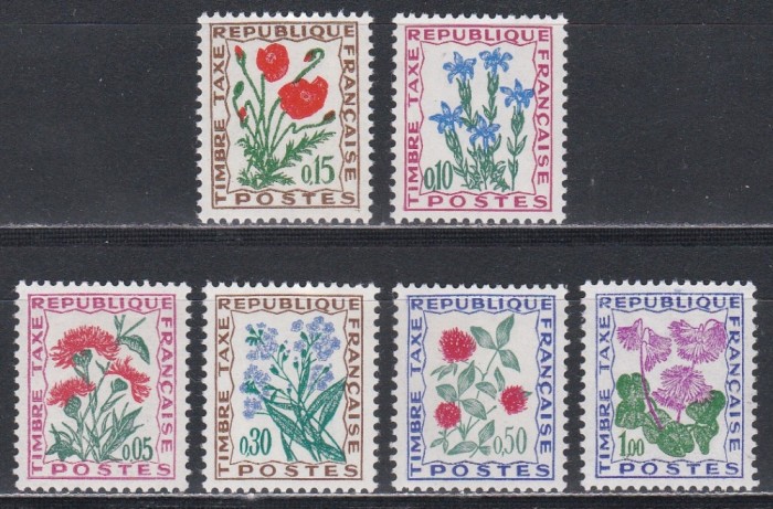Franta 1964,1965 - Timbre Taxe - Porto, MNH