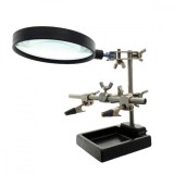 Lupa de Masa cu Cleme Ajustabile ZD-10H, Diametru 90mm, Suport 130mm, Ideala Lipire/Sudura/Modelare