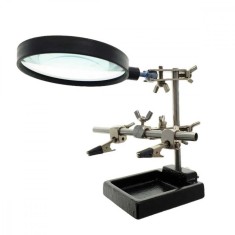 Lupa 90mm , ZD-10H , cu cleme si suport ajustabil de masa