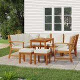 vidaXL Set mobilier de grădină cu perne, 9 piese, lemn masiv de acacia 3154976