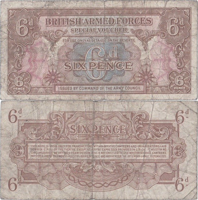 1946, 6 pence (P-M10a) - Regatul Unit