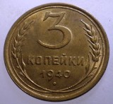 B.474 RUSIA URSS WWII 3 KOPEICI COPEICI KOPEKS 1940