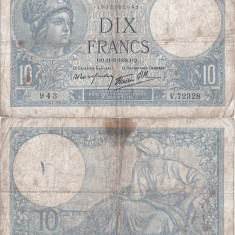 1939 (21 IX), 10 francs (P-84a.6) - Franța
