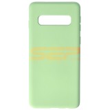 Husa Silicon Verde Samsung Galaxy S10, Calitate Superioara, High Copy
