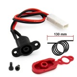 Mufa Port de &icirc;ncărcare 8 mm cu capac din silicon pentru trotitneta electrica Xiaomi M365 și Pro