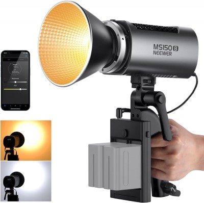 Proiector profesional LED, Bi Color Neewer MS150B, putere 130W, temperatura culoare 2700-6500K foto