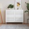 Gossi usi dulap design lambriu 4 buc. alb 39,5x59,4 cm lemn masiv pin