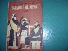 AL. MITRU - LEGENDELE OLIMPULUI VOL. l ( Zeii ) - editia 1973, ilustrata* foto