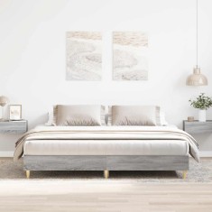 vidaXL Cadru de pat fără saltea Gri Sonoma 160x200cm lemn prelucrat 3329035