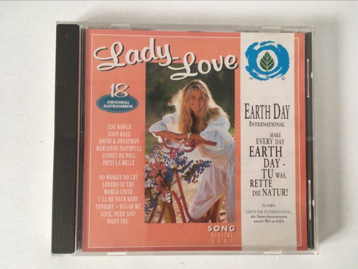 * CD muzica pop-rock: Lady Love, 18 cantece orignale, 2007, Earth Day Internat.