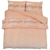Cumpara ieftin Set cu husa de pilota, roz, 220x240 cm, bumbac