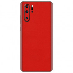 Set Folii Skin Acoperire 360 Compatibile cu Huawei P30 Pro (Set 2) - ApcGsm Wraps Cardinal Red