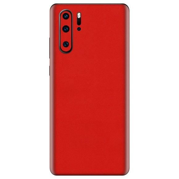 Set Folii Skin Acoperire 360 Compatibile cu Huawei P30 Pro New Edition (Set 2) - ApcGsm Wraps Cardinal Red