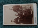 fotografie vechi atelier Joseph Kestler -Ploesci , 16 cm x11 cm. Anii 1900 .Distinsa familie