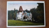 Carte postala, Sinaia Castelul Pelisor, 1922