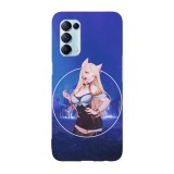 Husa compatibila cu Oppo A55, Viceversa, model Ahri KDA, Silicon, TPU, Transparent, Carcasa