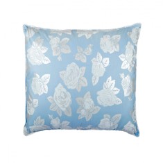 Perna SOMNART, 60x60 cm, umplutura pene 90%, puf 10%, bumbac 100%, model floral blue Relax KipRoom foto