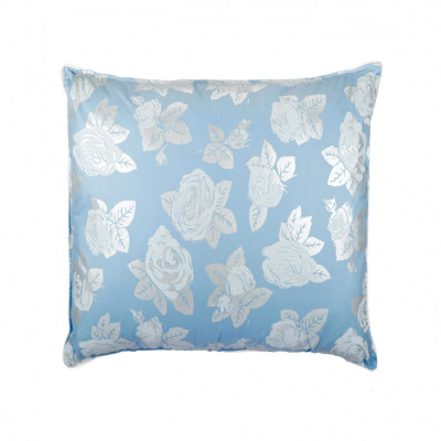 Perna SOMNART, 60x60 cm, umplutura pene 90%, puf 10%, bumbac 100%, model floral blue Relax KipRoom foto