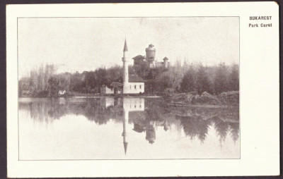 2327 - BUCURESTI, Dracula Castle &amp;amp; Carol Park, Romania - old postcard - unused foto