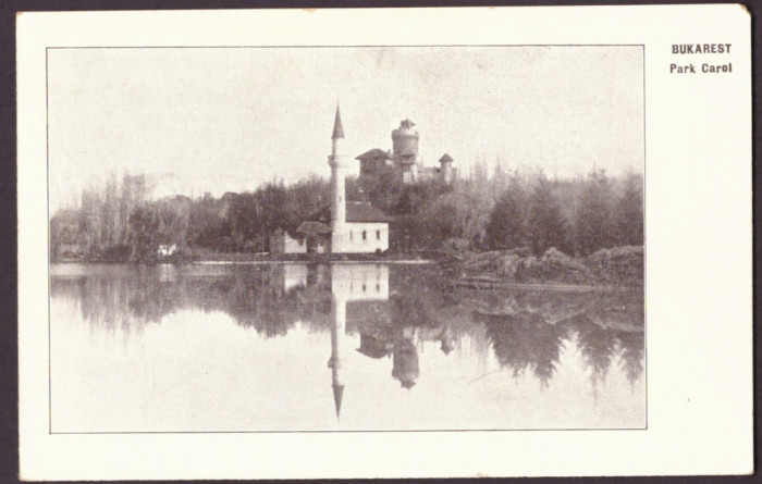 2327 - BUCURESTI, Dracula Castle &amp; Carol Park, Romania - old postcard - unused