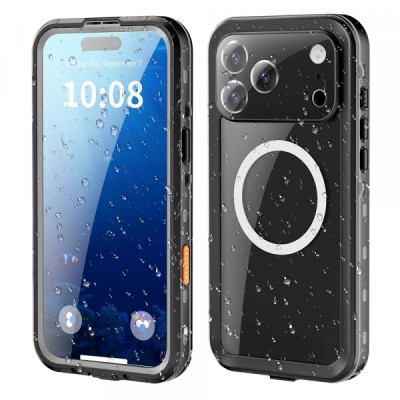 Husa Waterproof pentru Apple iPhone 17 Pro Max, ShellBox, Neagra foto