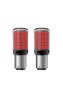 Set 2 becuri led 2 faze BAY15D TP21/5W 157 smd 12V CANBUS Lumina rosie