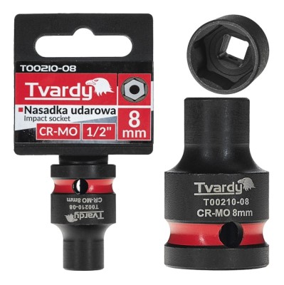 Cheie tubulara de impact 1 / 2&amp;quot; cu 6 colturi, 8 mm, Tvardy T00210-08 foto