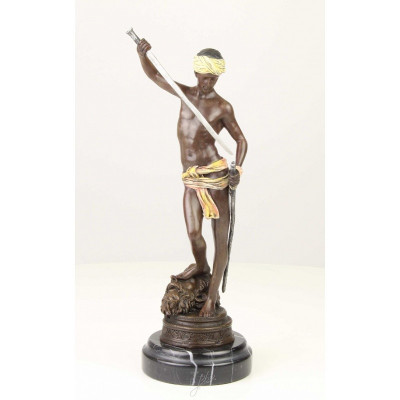Victoria lui David asupra lui Goliat- staueta din bronz BG-31 foto