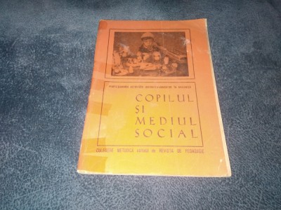 COPILUL SI MEDIUL SOCIAL foto