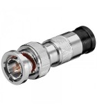 Mufa BNC tata 75ohm compresie RG6 7mm pin aurit Goobay 12039