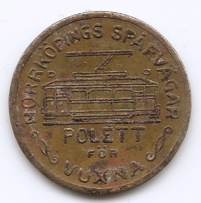 Suedia - Jeton - Jeton de tramvai, Alama, 19,1 mm foto