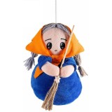 Figurina Vrajitoare Halloween Befana textil multicolor II cm 12 x 10 x 18 H