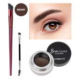 Set Sprancene 2 Pensule &amp; Pomada Sprancene, Brow Bliss #03 Ebony