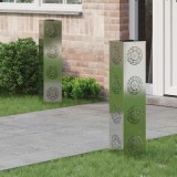 vidaXL Lumină LED Solară pentru Alei 2 pcs Galvanizat Galvanizat 879791