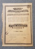 Actiune 1946 soc. miniera &quot; AUR &quot; , titlu de 100 actiuni nominative