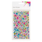 Autocolante Acrilice Decorative, Strass-uri, Multicolor, Dimensiuni 0.3cm-1cm, Oem