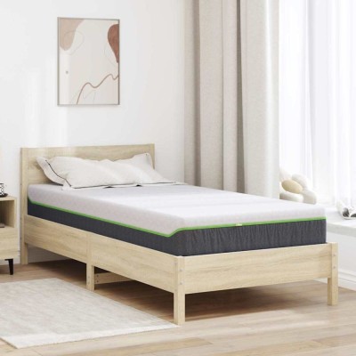 vidaXL Saltea Alb și gri 120 x 200 cm Arcuri din buzunar 4106364 foto