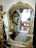 Oglinda podea baroc venetian,veche/antica/vinatge,MARE,1,4/2m,lemn/Ludovic