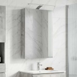 vidaXL Dulap cu oglindă pentru baie Gri din beton 40 x 10,5 x 60,5 cm 889034