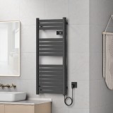 Radiator electric Ringebu 120x50x4,3cm negru [pro.tec] HausGarden Leisure