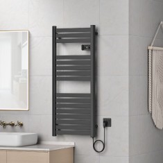 Radiator electric Ringebu 120x50x4,3cm negru [pro.tec] HausGarden Leisure