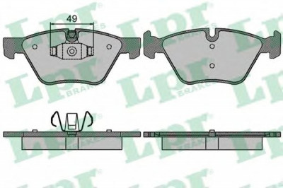 Set placute frana,frana disc BMW Seria 1 Cupe (E82) (2007 - 2013) LPR 05P1511 foto