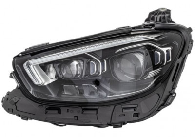 Far MERCEDES Clasa E (W213). 07.2020-, partea Stanga, HELLA, Tip=Multibeam LED; LED; electric; fara unitate control LED; cu motor; LED; cu lumina vir foto