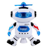 Jucarie robot dansator cu sunet si lumini,albastru,20 cm, Oem